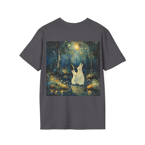 Whimsical Moomin Love Tee in Charcoal for Men and Women