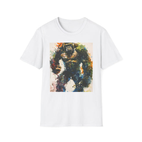 Charcoal cotton T-shirt featuring powerful Kong graphic in regular fit