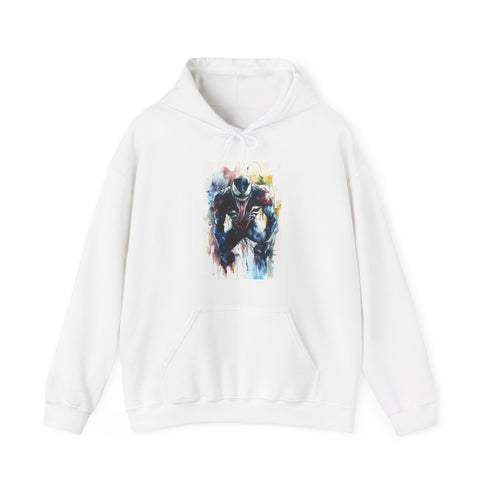 Venom Spiderman Symbiote Hoodie in Navy, Regular Fit for Men & Women