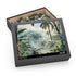 Vibrant Congo Rainforest Watercolor Puzzle with Exotic Wildlife and Lush Greenery