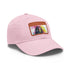 Neon Dreams First Lady baseball cap in White with Light Brown patch.