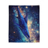 Swordfish Slicing through Star Sea Plush Fleece Throw Blanket