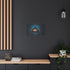 Glowing Eye in Pyramid with Circuit Lines Stretched Canvas Wall Art