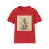 Hand-drawn charcoal lighthouse t-shirt in soft cotton with crew neck design