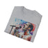 Queen & Aid watercolor tribute Freddie Mercury crew neck t-shirt, charcoal, S.
