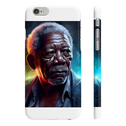 Neon Mind Morgan Freeman iPhone 7 Plus Glossy Phone Case