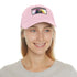 First Lady Neon Dreams Baseball Cap in white with light brown patch