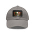 Colorful Marrakech mosaic baseball cap with white light brown patch.
