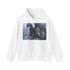 Dragon hooded sweatshirt in navy, inspired by mythical creatures and magical journeys.
