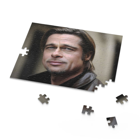 Brad Pitt celebrity portrait jigsaw puzzle 10" x 8" (120 pcs)