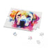Adorable Labrador puppy jigsaw puzzle perfect for dog lovers.
