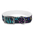 Vibrant festive fireworks dog collar for M-sized dogs in black onyx.
