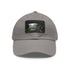 Maui Island Paradise Baseball Cap in White with Light Brown Patch