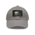 Maui Island Paradise Baseball Cap in White with Light Brown Patch.