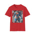 Superman T-Shirt in Charcoal with S Size Regular Fit Cotton.