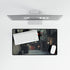 Cyberpunk Alleyway with Flying Cars Gaming XXL Extended Desk Mat