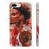 Vibrant watercolor basketball player phone case for iPhone 8 Plus.