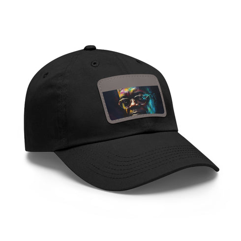 Neon Fusion: Samuel LJackson Watercolor Baseball Cap White Rectangle Unisex Cotton