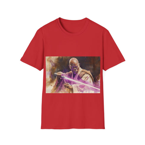 Master Windus Purple Saber Tee in Charcoal S size, crew neck.