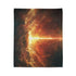 Solar Sword Shattering the Sky Plush Fleece Throw Blanket