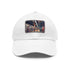 New York City Subway Sunset Watercolor Baseball Cap White Rectangle Unisex