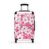 Cherry Blossom Bliss Suitcase in Small Black: Stylish Spring Travel Essential