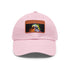 Neon watercolor Storm Trooper baseball cap with light brown patch.