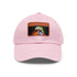 Neon watercolor Storm Trooper baseball cap with light brown rectangle patch.