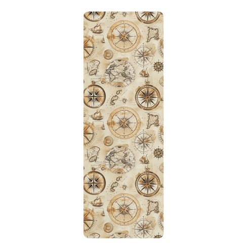 Vintage Map Yoga Mat