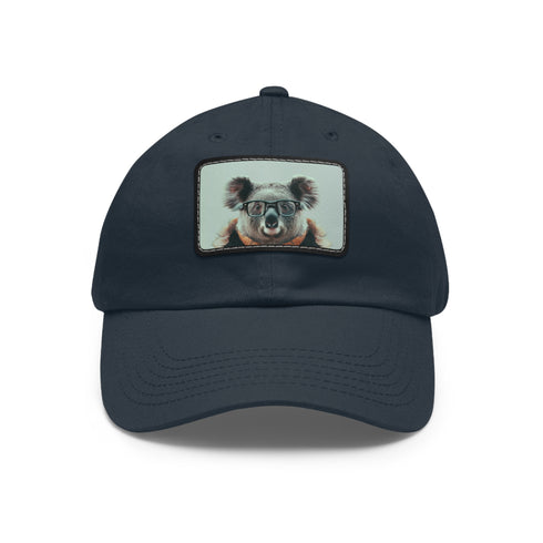 Kowala Cool Cat Cap in White with Light Brown Patch