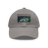 Northern Lights Glow Baseball Cap in White with Light Brown patch