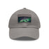 Northern Lights Glow Baseball Cap in White with Rectangle Patch