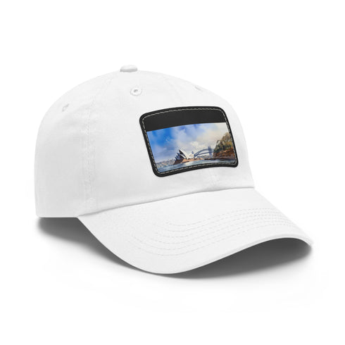 Down Under Dugout Cap in White with Sydney Skyline Patch