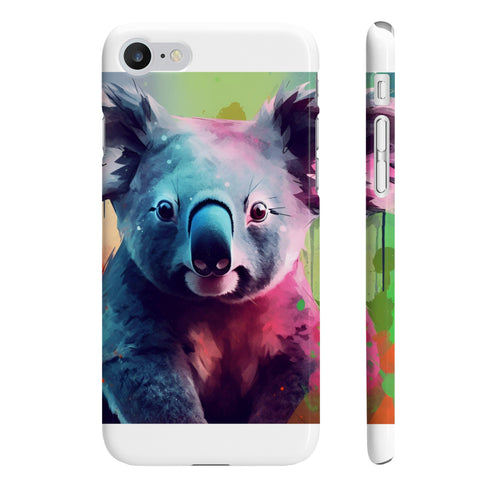 Watercolor Koala Phone Case for iPhone 7 Plus, Glossy Finish