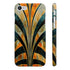 Geometric Art Deco phone case, glossy finish for iPhone 7/8 Plus.