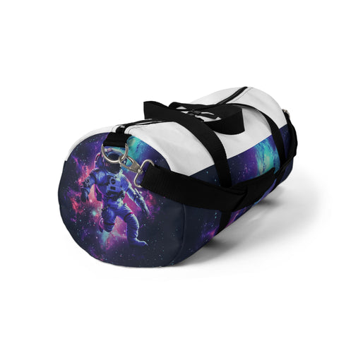 Cosmic Explorer Duffel Bag, Space Astronaut design, durable, spacious.