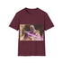 Purple lightsaber tee with Mace Windu design, perfect for Star Wars fans.
