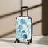 Black Ocean Blue Eyes Small Suitcase: Mesmerizing Watercolor Eye Pattern.
