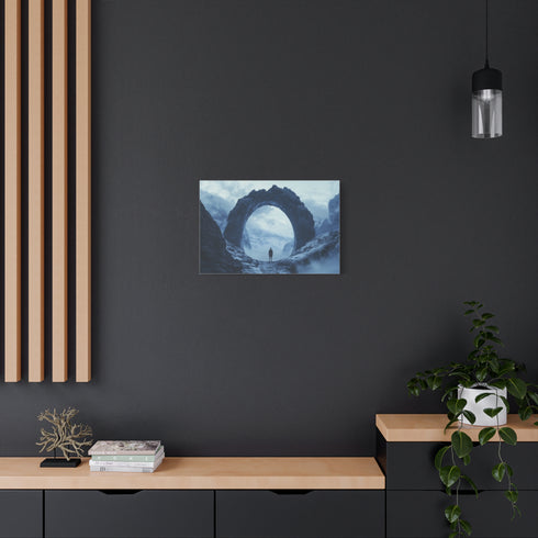 Portal Mirror Above Skyscrapers — Canvas Wall Art — Product Detail View 5