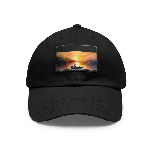 Fishermans Paradise Sunset Cap in White with Light Brown Patch