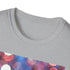 Charcoal cotton T-shirt with Hello Kitty enchanting pastel forest print