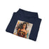 Themysciras Palette Navy hoodies with Wonder Woman painting print.