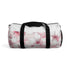 Cherry Blossom Duffel Bag with pink and white floral pattern.