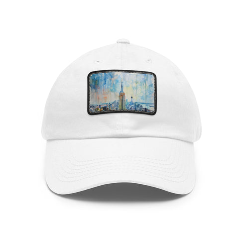 Empire Skyline Splendor Cap in White with Light Brown Patch