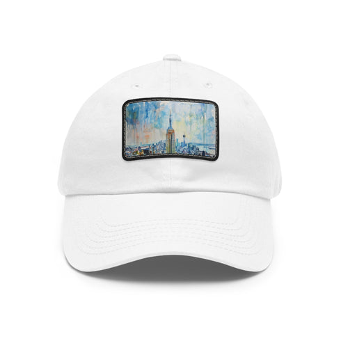 Empire Skyline Splendor Cap in White with Light Brown Patch