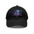 Cosmic space explorer hat with white/light brown patch design.