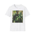 Charcoal Green Lantern T-shirt with vivid painting of superhero's cosmic powers