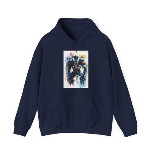 Venom Spiderman Symbiote Navy Hoodie for Men and Women.