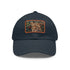 Cheetah Chic Baseball Cap in White with Light Brown Patch