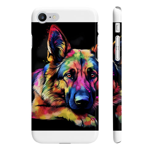 German Shepherd Guardian Phone Case: Slim Glossy Accessory Protector iPhone Samsung